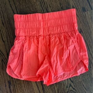 Women’s Free people Orange active running shorts size medium